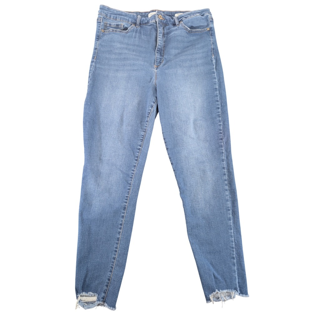 Sofia Jeans Rosa Cotton Blue Denim Jeans Trousers Womens 14 Curvy Ankle Pants